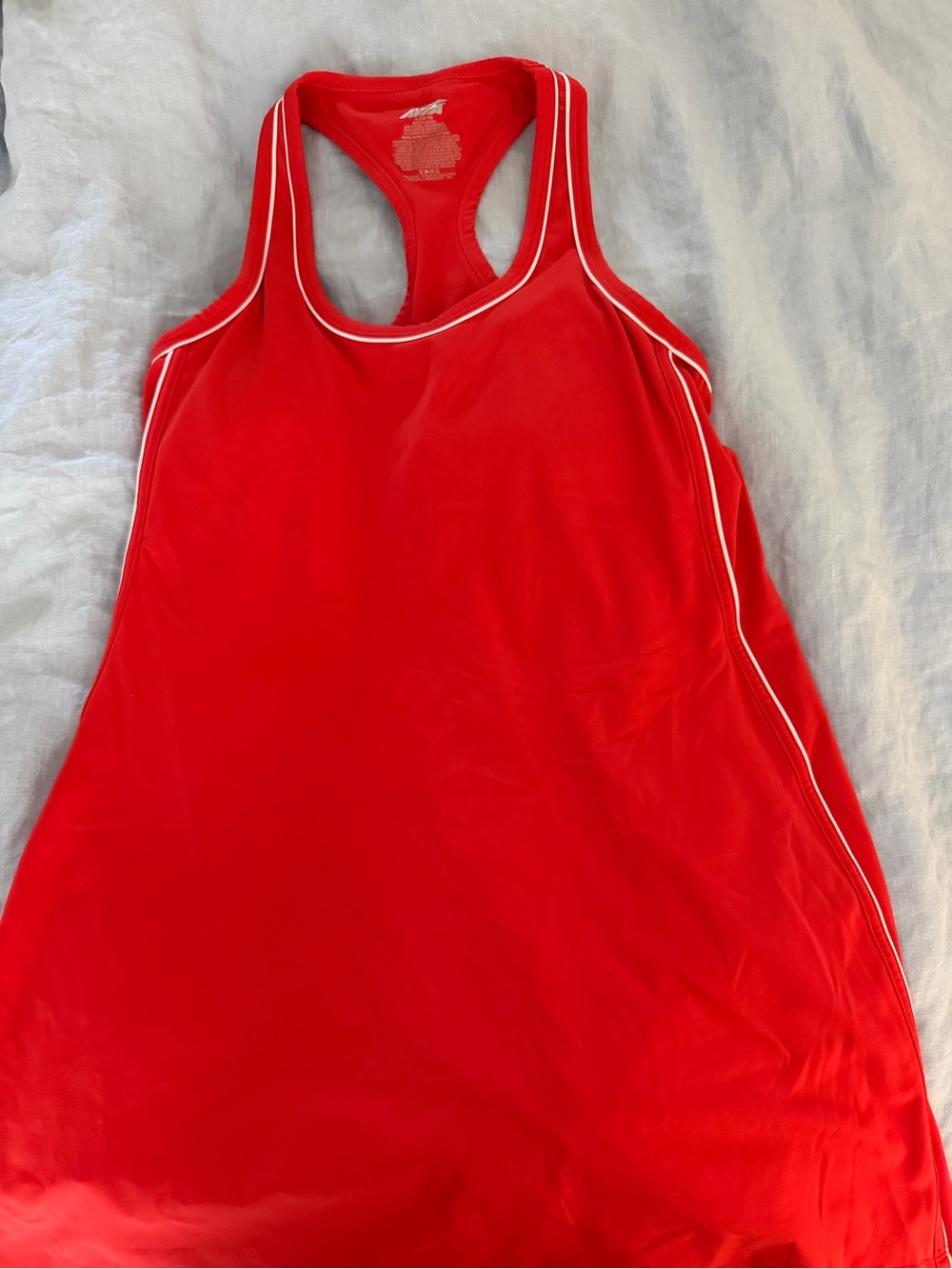 Women’s Red Racerback Athletic Tank Top Dress